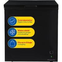 Russell Hobbs Chest Freezer 198L Suitable for Garages, Outbuildings RH198CF0E1 in Black