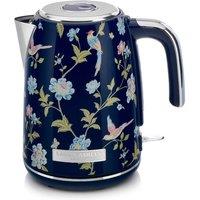 Laura Ashley Elveden Navy 1.7 Litre Stainless Steel Electric Kettle 3KW Fast Boil