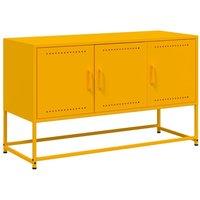 Berkfield Home TV Cabinet Mustard Yellow 100.5x39x60.5 cm Steel