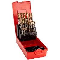 Dormer Titanium Coated Jobber Drill Bit (Pack of 25) in Metallic Silver