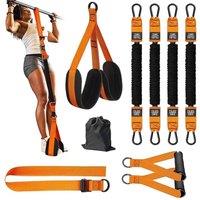 Nordara Heavy Duty Pull Up Assistance Resistance Bands Gym Set in Orange