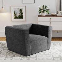 VOGREX Portable Inflatable Sofa Blow Up Couch in Dark Grey