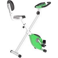 VOGREX Magnetic Resistance Exercise Bike Foldable LCD Adjustable Seat Green