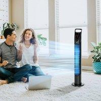 EONLION Tower Fan Oscillating 3 Speeds 3 Winds in Black