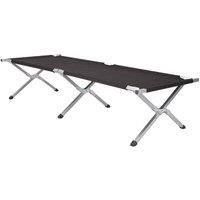 NESTLUNE Heavy Duty Folding Camping Bed Aluminum Steel Legs in Black