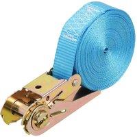 NESTLUNE 10Pcs Ratchet Tie Down Straps 25mm 6m 800KG Cargo in Blue | Size: 10kg