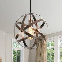 Pheashine Modern Retro pendant light, E27, light source not included, 30*130cm in Brown