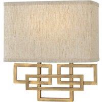 Netlighting Lanza 2 Light Indoor Wall Light Brushed Bronze E14