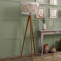 Voyage Maison Aratus Floor Lamp With Medmerry Eva Lampshade in Off-White