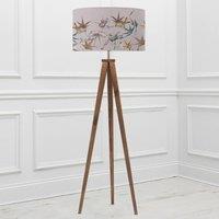 Voyage Maison Aratus Floor Lamp With Genji Eva Lampshade in Brown