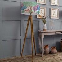 Voyage Maison Aratus Floor Lamp With Willow Woods Eva Lampshade in Off-White