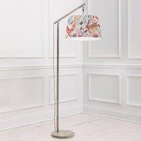 Voyage Maison Quintus Floor Lamp With Leaping Into The Fauna Quintus Lampshade in Grey