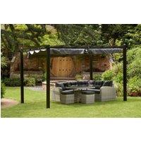 GLENDALE GARDEN & LEISURE LTD Single curtain side for Seville Gazebo 4m Grey