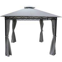 GLENDALE GARDEN & LEISURE LTD Marco Polo Gazebo 4x3m GREY