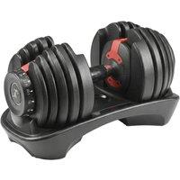 Strongology RELENTLESS24 Home Gym Single Adjustable Dumbbell up to 24kg in Black