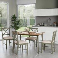 Seconique Balfour 1+4 Dining Set - Sage Green