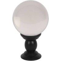 KDMD Large Clear Crystal Ball on Stand in Grey