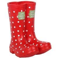 KDMD Red Welly Boot Planter