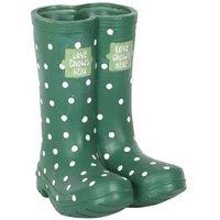 KDMD Dark Green Welly Boot Planter