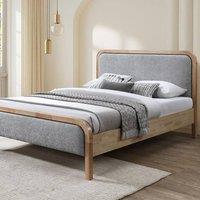 Snuggle Beds Clara Bed Frame in Grey | Size: Double
