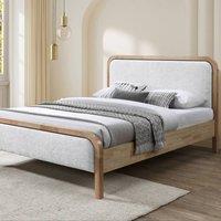 Snuggle Beds Clara Bed Frame in Silver | Size: King