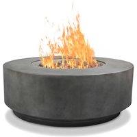 MDA Designs FUSION Garden/Patio Fire Pit with Stone Finish - Fully Assembled in Dark Grey