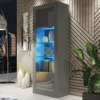Creative Furniture Display Cabinet 170cm Modern Sideboard Cupboard TV Stand in Dark Grey