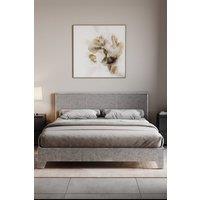 Home Discount Vida Designs Victoria Bed Frame & Gel Memory Foam Spring Mattress in Silver | Size: King