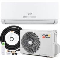 Costway 18000BTU Split Air Conditioner&Heater Wall-Mounted AC Cools Up to 116 in White