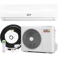 Costway 24000BTU Split AC & Heating System Air Conditioner Cools Up to 139 in White
