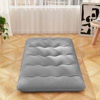 NESTLUNE 190x120x10cm Roll Up Grey Japanese Floor Futon Mattress | Size: Cot
