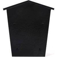 Kelvenix Post Box Mail Letter Box Wall Mounted Metal Black