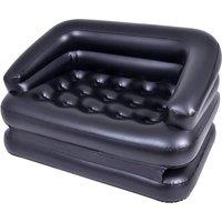 NESTLUNE 5 in 1 Inflatable Double Sofa Bed Mattress Lounger Airbed Couch in Black