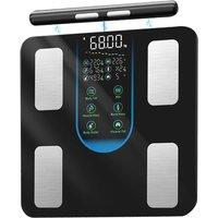 Centra Body Fat Scale Bathroom Digital Smart Pregnancy BMI Monitor Bluetooth in Black