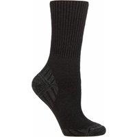 Iomi Men's Diabetic Wool Walking Socks | Extra Wide Cushioned Hiking Socks in Black | Size: 12-14