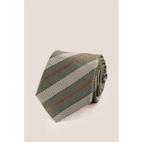 Oswin Hyde Men's Vintage Green Stripes Tie
