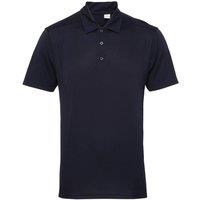 TriDri Men's Tri Dri Panelled Short Sleeve Polo Shirt in Navy | Size: Small