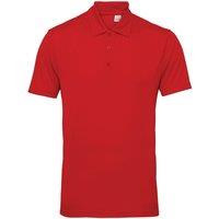 TriDri Men's Tri Dri Panelled Short Sleeve Polo Shirt in Red | Size: 3XL