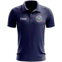 Montserrat Men's Mens Football Polo Shirt in Navy | Size: Large