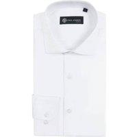 Paul Andrew Men's Classic Dress Shirt Double Cuff Cutaway Collar Formal in White | Size: Medium