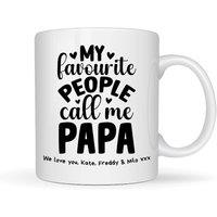 Aye Do Gifts Men's Personalised My Favourite People Call Me Papa Mug Gift in White