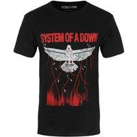 System Of A Down Men's Dove Overcome T-Shirt in Black | Size: 2XL