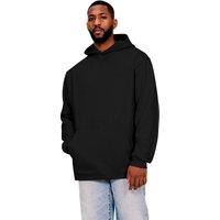 Casual Classics Men's Ringspun Cotton Tall Oversized Hoodie in Black | Size: Small