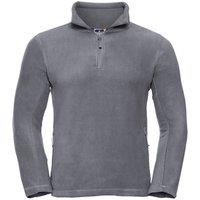 Russell Men's Quarter Zip Fleece Top in Grey | Size: XS