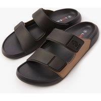 Luke 1977 Men's Lisbon Double Strap Sandle in Black | Size: 8