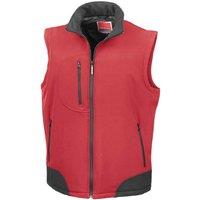 Result Men's Softshell Body Warmer in Red | Size: XL