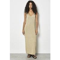 Apricot Women's Gold Shimmer Knitted Maxi Dress | Size: 18