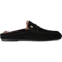 Carvela Women's 'Marigold Fur Mule' Suede Flats in Black | Size: 3