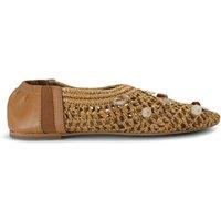 STEVE MADDEN Women's 'Meela Charm' Flats in Beige | Size: 5