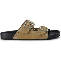 STEVE MADDEN Women's 'Abbot Taupe Suede' Suede Sandals | Size: 4